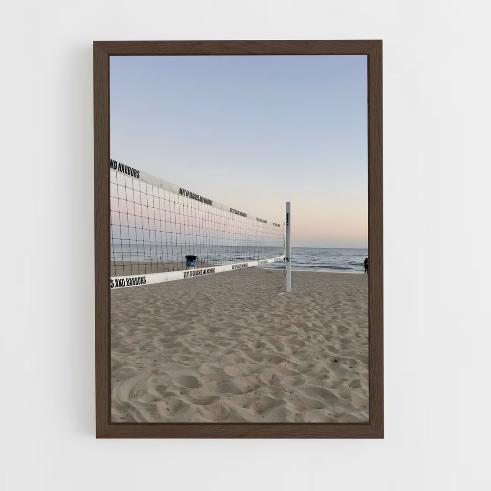 Poster Sable et Filet – affiche Beach-volley (vue 5)